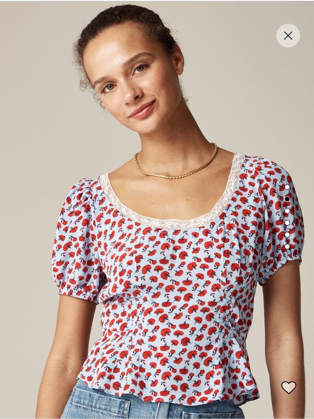Rouje x J.Crew floral top